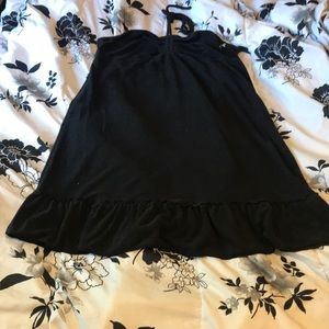 Black shower/bath cover up